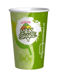 Kartonnen bio bekers milkshakes middel