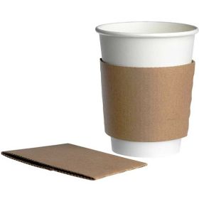 Kartonnen Sleeve voor 12/16oz koffiebeker - 600 st/ds.