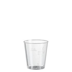 Plastic Shotglas Klein 20cc (PS) - 1.000 st/ds.