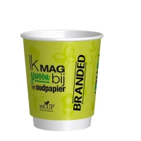 Dubbelwandige Beker bedrukken reCUP™ 200cc/8oz