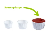 PortieCup Wit - Large - 110 ml / 4 oz - 2.500 stuks