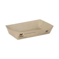 Frietbakje A14 - Karton - 15,5x8,5x3,8 cm - "Notpla" - 540 st/ds.