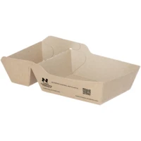 Frietbakje A7+1 - Karton - 14,5x7x3,5 cm - "Notpla" - 720 st/ds.