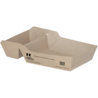 Frietbakje A14+1 - Karton - 16,5x8,5x3,5 cm - "Notpla" - 480 st/ds.
