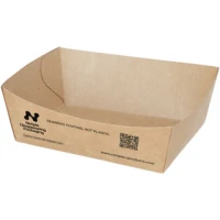 Frietbakje A7 - Karton - 9x7x3,5cm - "Notpla" - 960 st/ds.