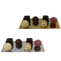 Bodemkarton t.b.v. blokbodem 210 + 90 x 360mm goud/zilver (250 stuks)