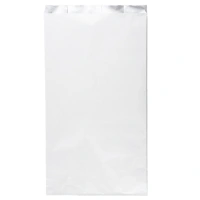 Papieren grill zak met aluminium binnenzijde - Wit - 33,5x19x8,5cm - 250 st/ds.