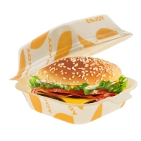 Hamburgerbox XPS Wit - 500 st/ds.