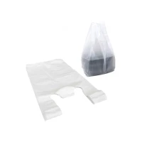 HDPE hemddraagtas wit 270 + 120 x 480 mm 20my - 1.000 st/ds
