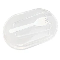 Deksel V-serie APET Transparant Incl. Spork - 360 st/ds.