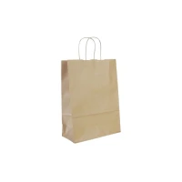 Papieren tas gedraaid handvat - Bruin - 18x8x23,5cm - 500 st/ds.