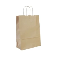 Papieren tas gedraaid handvat - Bruin - 25x12x35cm - 300 st/ds.