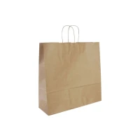 Papieren tas gedraaid handvat - Bruin - 32x12x41cm - 200 st/ds.