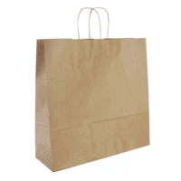 Papieren tas gedraaid handvat - Bruin - 45x14x48cm - 200 st/ds.