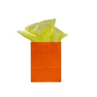Papieren tas gedraaid handvat - Oranje - 15x8,5x21,5cm - 250 st/ds.