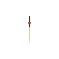 Prikker met bol klein bamboe rood - 250 st/ds.