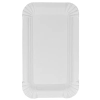 Rechthoekig schaaltje (90 x 150mm) - karton - wit - 2.500 st/ds