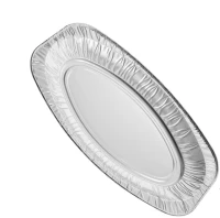 Aluminium serveerschaal Ovaal 35cm - 100 st/ds.