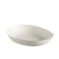 Bagastro Suikerriet Bord Ovaal Wit/150mm - 40 stuks