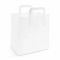 Papieren Tasjes - Wit - 26x17x27cm - 250 st/ds.