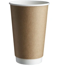 Koffiebeker Dubbelwandig Kraft 400cc/16oz - 500 st/ds.