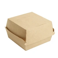 Kartonnen Hamburgerbox Kraft - 110x77mm - 600 st/ds.