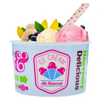 IJsbeker blauw 245ml/8oz - 600 st/ds