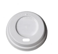 Deksel Wit (PS) voor beker 62mm/4oz - 1.000 st/ds.