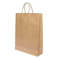 Papieren tas gedraaid handvat - Bruin - 32x17x38cm - 200 st/ds.