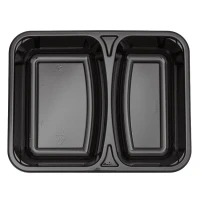 Maaltijdschaal CPET 227/43 2V Zwart - 220 st/ds.