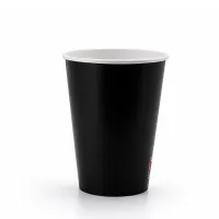 Milkshakebeker Karton Zwart 300ml/12oz - 1.000 st/ds.