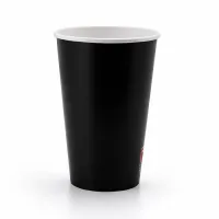 Milkshakebeker Karton Zwart 400ml/16oz - 1.000 st/ds.