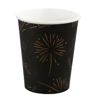 Kartonnen Koffiebeker New Year Fireworks 200cc/8oz - 1.000 st/ds.