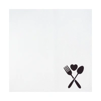 Dinerservet bedrukken 40x40cm (terug gevouwen naar 20x20cm) - v.a. 30 st.