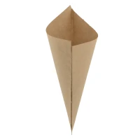 Papieren puntzak - Bruin - 21cm - 5 kg/ds.