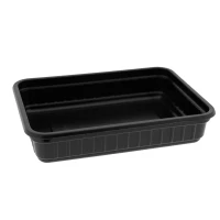Maaltijdbak PS 183/35 Zwart 700mu - 250 st/ds.