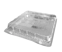 Blister voor Gebak/Broodjes APET 24x23,2x4,7cm - 210 st/ds.