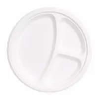 Bord 3-vaks Suikerriet - ø26cm - 500 st/ds.