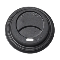 Deksel Zwart (PS) voor beker 70mm/6oz-7oz - 1.000 st/ds.