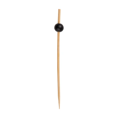 Prikker met bol bamboe zwart - 250 st/ds.
