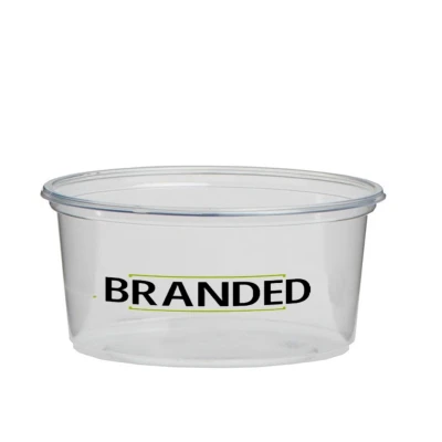 Plastic Bakjes Rond bedrukken 250cc Ø101mm/PP (vanaf 12.000 st.)