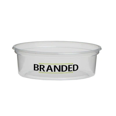 Plastic Bakjes Rond bedrukken 125cc Ø101mm/PP (vanaf 5.000 st.)