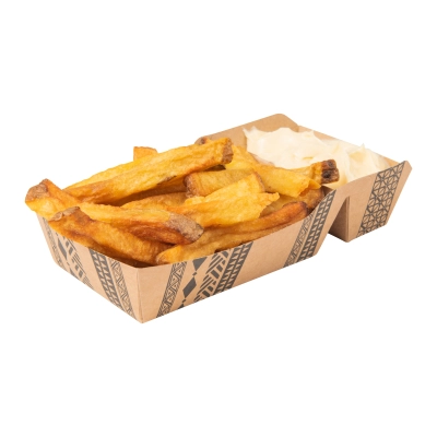 Frietbakje A9-1 120x70mm Maori - 480 st/ds.