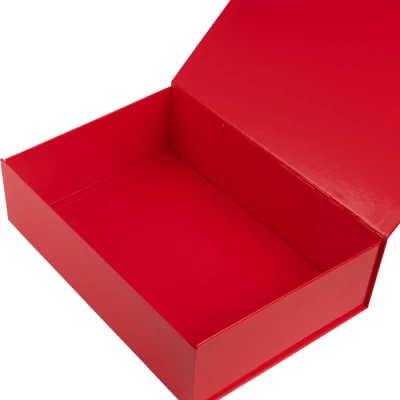 Glans gelamineerde magneetdozen Rood - 35x25x10cm - 25 stuks