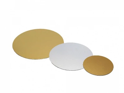 Kartonnen rondellen goud/zilver ø160 mm - 250 stuks
