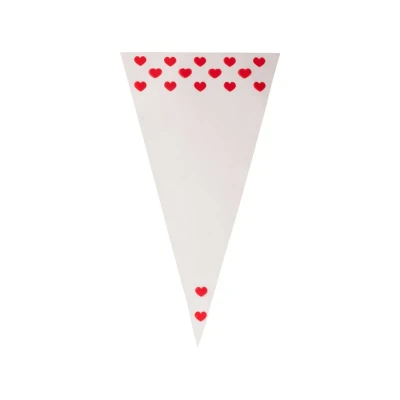 Puntzak Valentijn - 180 x 370 mm - 0,5 pond - 1.000 stuks