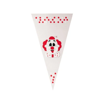Puntzak Clown - 180 x 370 mm - 0,5 pond - 1.000 stuks