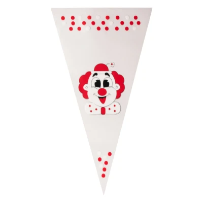 Puntzak Clown - 250 x 460 mm - 1 pond - 1.000 stuks