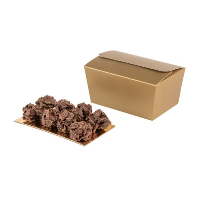 Bonbondoosje goud 500 gram - 100 stuks