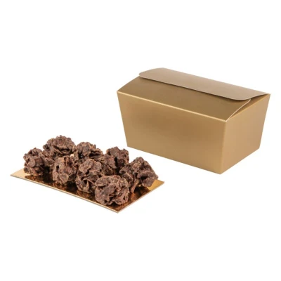 Bonbondoosje goud 750 gram - 100 stuks